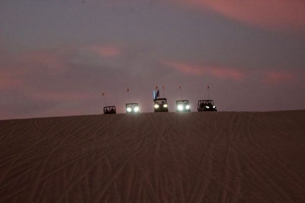 a sunset over a body of water