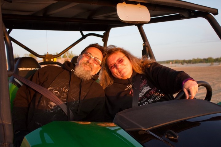 a man sitting in a car